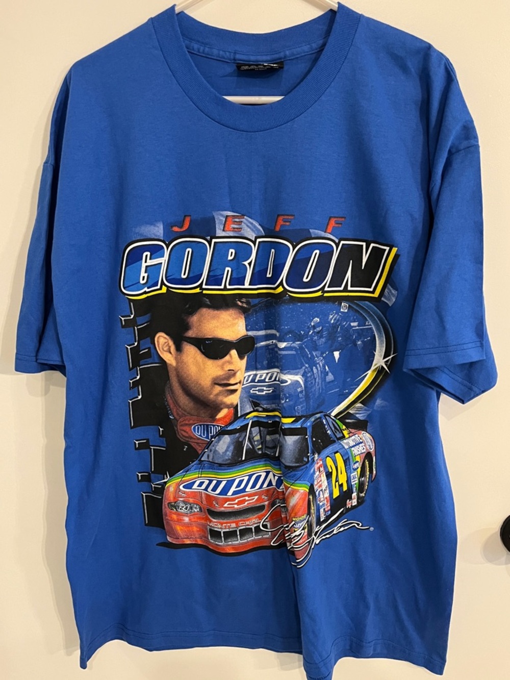 Men’s size large VTG Jeff Gordon #24 Chase Authentics Double Sided Tee Shirt